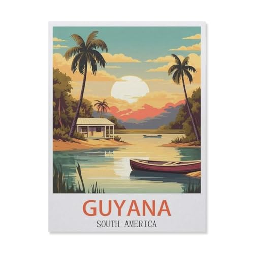 Guyana Südamerika，Puzzles, 1000-teiliges Puzzle Für Erwachsene Und Kinder Ab 10 Jahren（75x50cm）-GN80 von YYHMKBYY