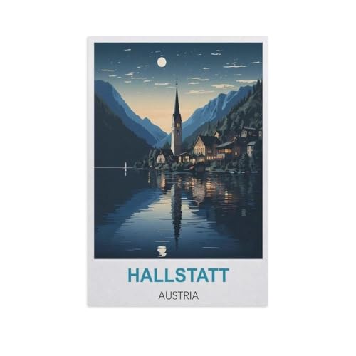 Hallstatt, Österreich，Puzzle 1000 Teile Erwachsene Kinde Spaß Lernspielzeug Geschenke（75x50cm）-GJ52 von YYHMKBYY