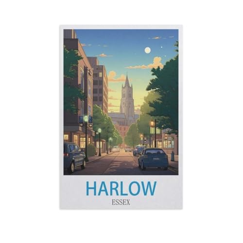 Harlow Essex，Holz Puzzle 1000 Teile Spielzeug Für Erwachsene Dekompressionsspiel（75x50cm）-GK93 von YYHMKBYY