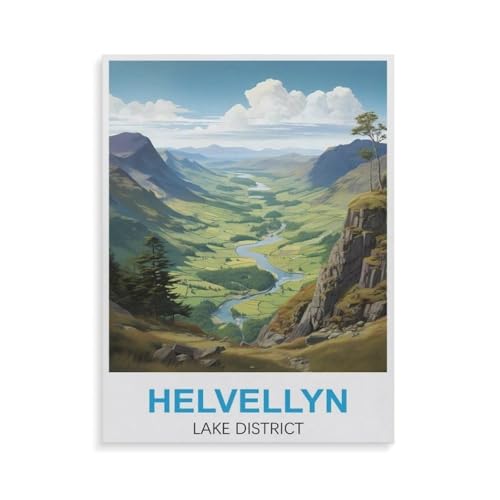 Helvellyn Lake District，Für Erwachsene Familie Stress Relief Puzzle Spielzeug - Familie Spaß Herausforderung Spielzeug - 1000 Teile Puzzle（50x70cm）-GU30 von YYHMKBYY