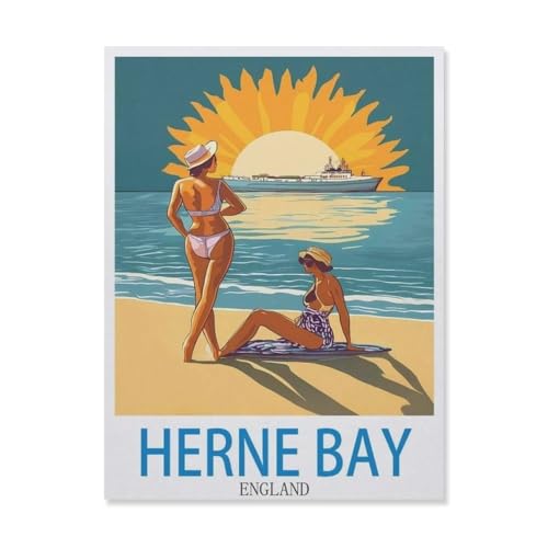 Herne Bay England，Puzzles, 1000-teiliges Puzzle Für Erwachsene Und Kinder Ab 10 Jahren（75x50cm）-FD15 von YYHMKBYY