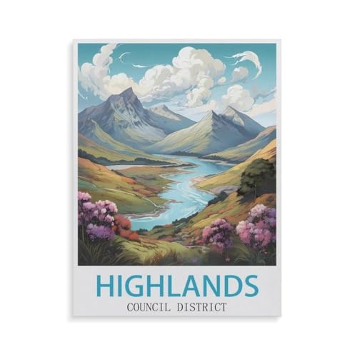 Highlands Council District，1000 Teile, Puzzle Aus Papier Für Erwachsene Und Kinder Ab 12 Jahren, Lernspielzeug（38x26cm）-GU54 von YYHMKBYY