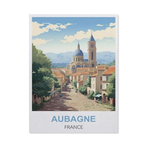 Holz Jigsaw Puzzle 1000 Stück，Aubagne, Frankreich，Erwachsene Kinder Spielzeug Dekompressionsspiel（75x50cm）-EL78 von YYHMKBYY