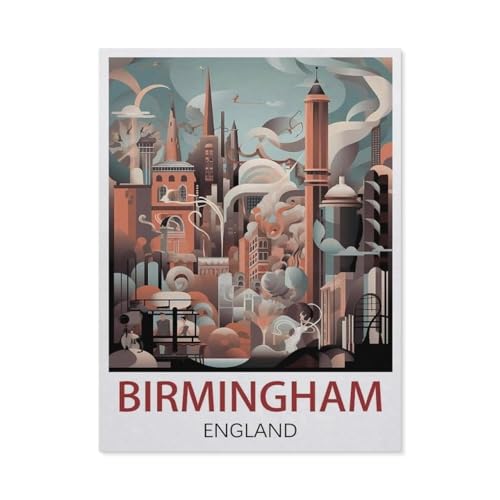 Holz Jigsaw Puzzle 1000 Stück，Birmingham England，Erwachsene Kinder Spielzeug Dekompressionsspiel（75x50cm）-EW80 von YYHMKBYY
