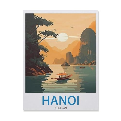 Holz Jigsaw Puzzle 1000 Stück，Hanoi, Vietnam，Erwachsene Kinder Spielzeug Dekompressionsspiel（75x50cm）-EH27 von YYHMKBYY