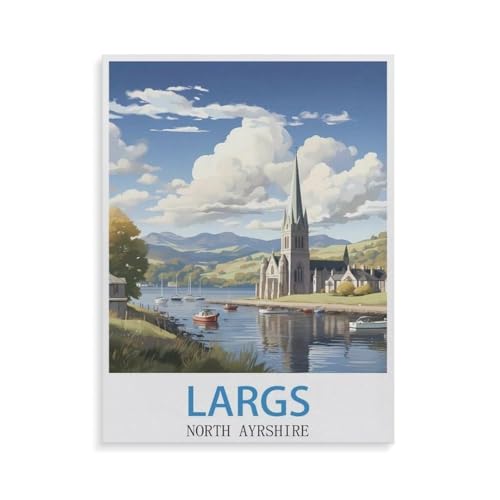 Holz Puzzle 1000 Pieces，Largs North Ayrshire，Adult Toys Dekompressionsspiel（75x50cm）-GT100 von YYHMKBYY