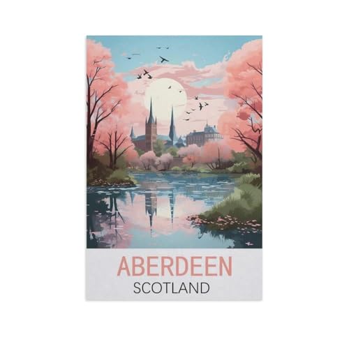 Holz Puzzle 1000 Stück，Aberdeen, Schottland，Puzzles Lernspielzeug Für Erwachsene Geburtstagsgeschenk（75x50cm）-FN67 von YYHMKBYY
