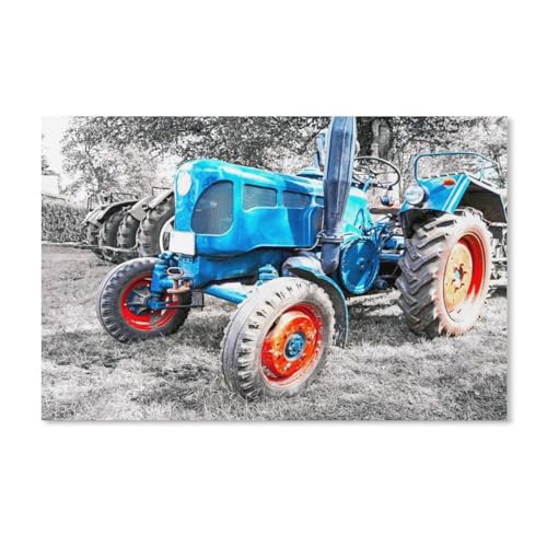 Holz Puzzle 1000 Stück，Alter Traktor，Lernspielzeug Für Erwachsene Geburtstagsgeschenk(75x50cm-G24 von YYHMKBYY
