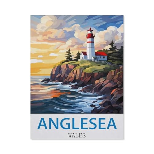 Holz Puzzle 1000 Stück，Anglesea, Wales，Erwachsene Kinder Spielzeug Dekompression Spiel（75x50cm）-EB45 von YYHMKBYY