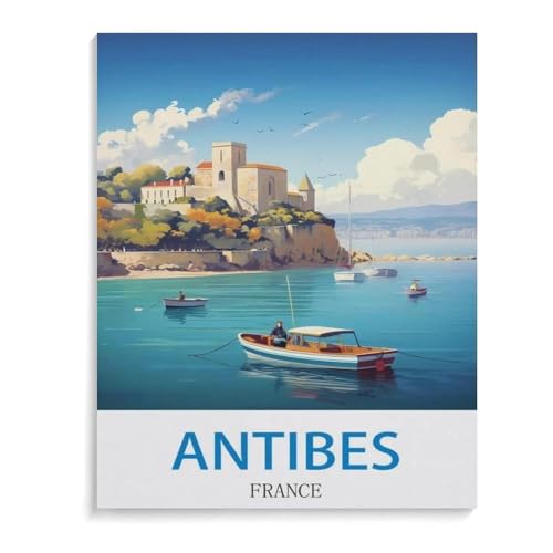 Holz Puzzle 1000 Stück，Antibes Frankreich，Erwachsene Kinder Spielzeug Dekompression Spiel（75x50cm）-A6 von YYHMKBYY