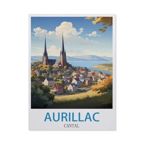 Holz Puzzle 1000 Stück，Aurillac Cantal，Puzzles Lernspielzeug Für Erwachsene Geburtstagsgeschenk（75x50cm）-GP53 von YYHMKBYY