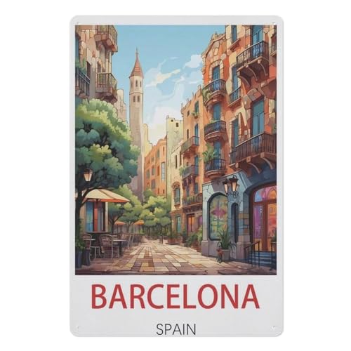 Holz Puzzle 1000 Stück，Barcelona Spanien，Erwachsene Kinder Spielzeug Dekompression Spiel（75x50cm）-AE22 von YYHMKBYY