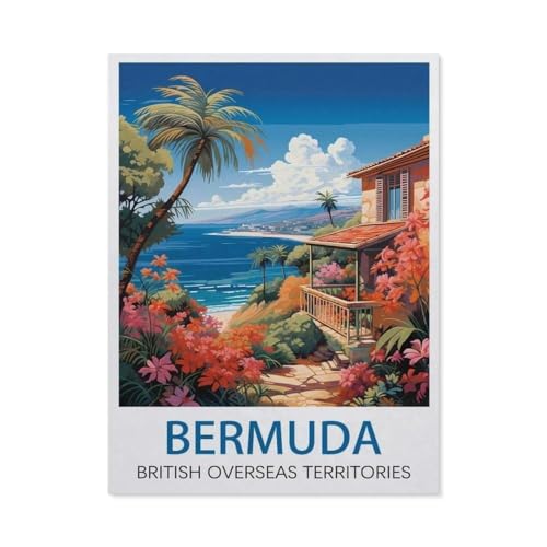 Holz Puzzle 1000 Stück，Bermuda，Erwachsene Kinder Spielzeug Dekompression Spiel（75x50cm）-EW2 von YYHMKBYY