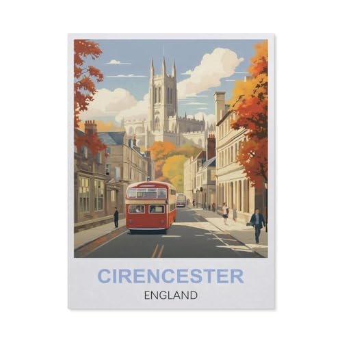 Holz Puzzle 1000 Stück，Cirencester, England，Erwachsene Kinder Spielzeug Dekompression Spiel（75x50cm）-EN92 von YYHMKBYY