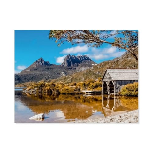 Holz Puzzle 1000 Stück，Cradle Mountain National Park，Erwachsene Kinder Spielzeug Dekompression Spiel（75x50cm）-AT50 von YYHMKBYY