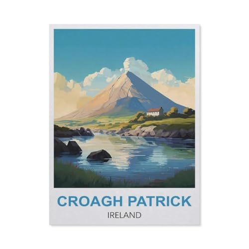 Holz Puzzle 1000 Stück，Croagh Patrick, Irland，Lernspielzeug Für Erwachsene Geburtstagsgeschenk（75x50cm）-DH64 von YYHMKBYY