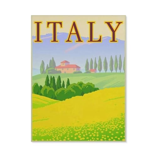 Holz Puzzle 1000 Stück，Europa – Italien，Erwachsene Kinder Spielzeug Dekompression Spiel（75x50cm）-BL99 von YYHMKBYY