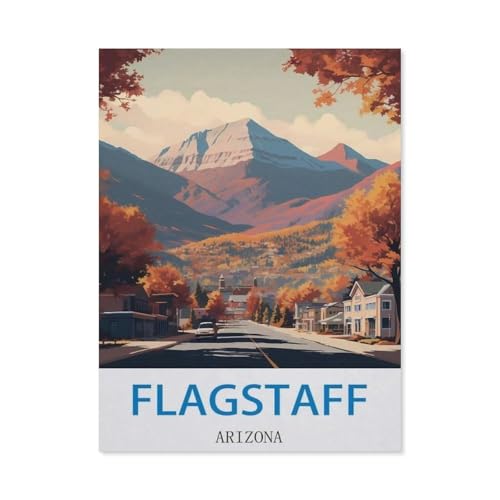 Holz Puzzle 1000 Stück，Flagstaff, Arizona，Erwachsene Kinder Spielzeug Dekompression Spiel（75x50cm）-DG19 von YYHMKBYY
