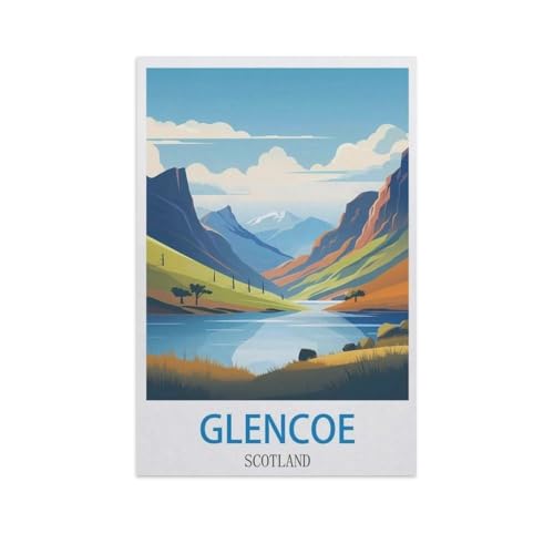 Holz Puzzle 1000 Stück，Glencoe, Schottland，Erwachsene Kinder Spielzeug Dekompression Spiel（75x50cm）-GA80 von YYHMKBYY