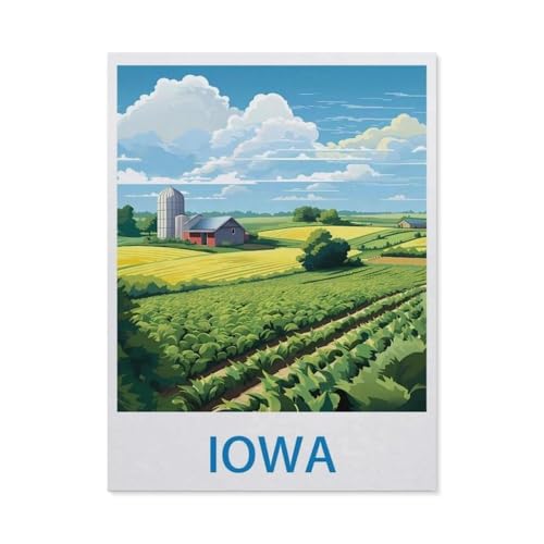 Holz Puzzle 1000 Stück，Iowa，Erwachsene Kinder Spielzeug Dekompression Spiel（75x50cm）-CK20 von YYHMKBYY