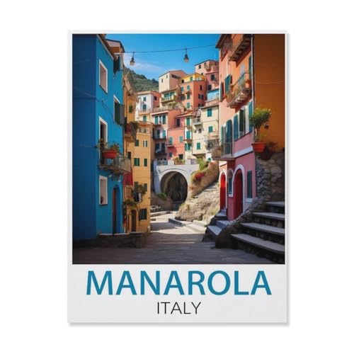 Holz Puzzle 1000 Stück，Manarola Italien，Erwachsene Kinder Spielzeug Dekompression Spiel（75x50cm）-T10 von YYHMKBYY