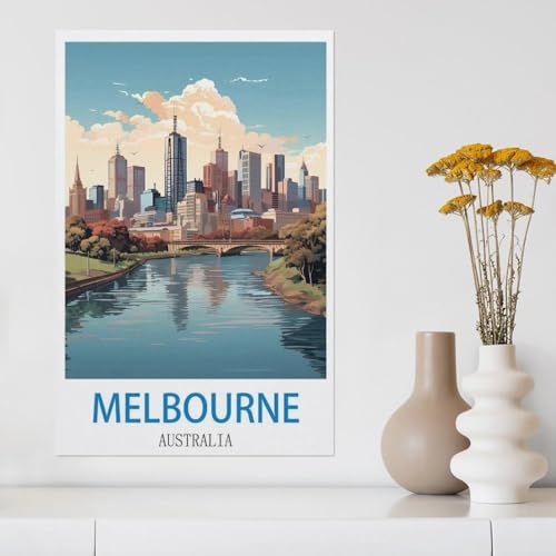 Holz Puzzle 1000 Stück，Melbourne Australien，Erwachsene Kinder Spielzeug Dekompression Spiel（75x50cm）-Y34 von YYHMKBYY