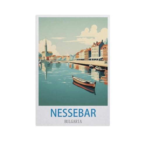 Holz Puzzle 1000 Stück，Nessebar, Bulgarien，Erwachsene Kinder Spielzeug Dekompression Spiel（75x50cm）-FZ34 von YYHMKBYY