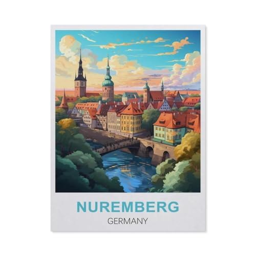 Holz Puzzle 1000 Stück，Nürnberg Deutschland，Erwachsene Kinder Spielzeug Dekompression Spiel（75x50cm）-DJ14 von YYHMKBYY