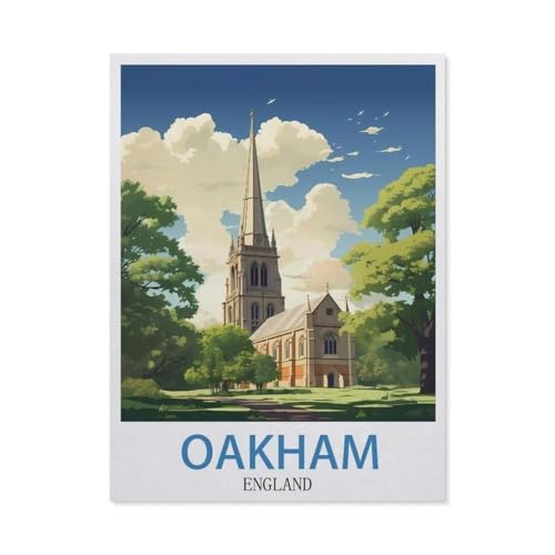 Holz Puzzle 1000 Stück，Oakham, England，Erwachsene Kinder Spielzeug Dekompression Spiel（75x50cm）-DJ87 von YYHMKBYY