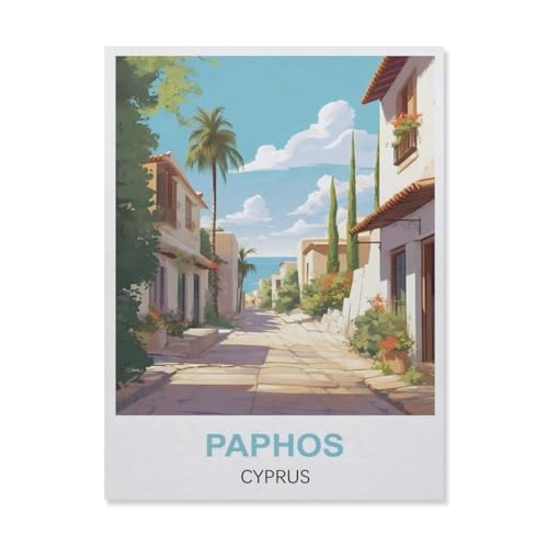 Holz Puzzle 1000 Stück，Paphos Zypern，Erwachsene Kinder Spielzeug Dekompression Spiel（75x50cm）-ER70 von YYHMKBYY