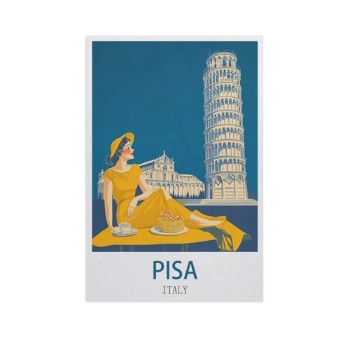 Holz Puzzle 1000 Stück，Pisa, Italien，Erwachsene Kinder Spielzeug Dekompression Spiel（75x50cm）-FX88 von YYHMKBYY