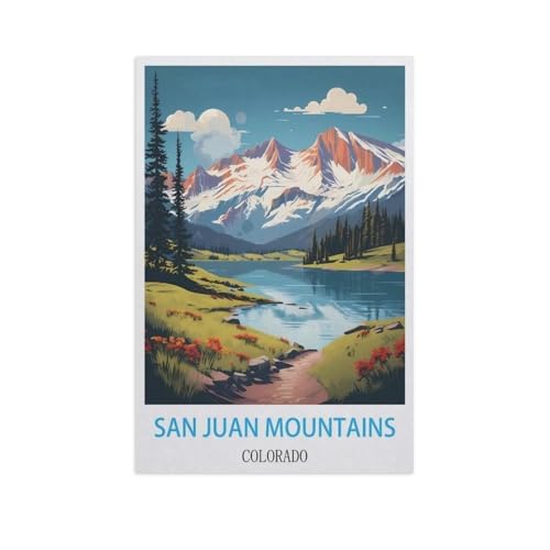 Holz Puzzle 1000 Stück，San Juan Mountains, Colorado，Lernspielzeug Für Erwachsene Geburtstagsgeschenk（75x50cm）-GH39 von YYHMKBYY