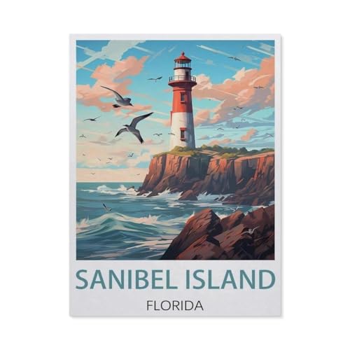 Holz Puzzle 1000 Stück，Sanibel Island Florida，Puzzles Lernspielzeug Für Erwachsene Geburtstagsgeschenk（75x50cm）-EX55 von YYHMKBYY