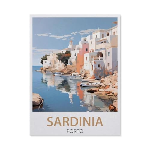 Holz Puzzle 1000 Stück，Sardinien, Porto Rafael, Italien, Küste，Erwachsene Kinder Spielzeug Dekompression Spiel（75x50cm）-DW34 von YYHMKBYY