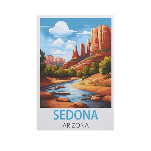 Holz Puzzle 1000 Stück，Sedona Arizona，Erwachsene Kinder Spielzeug Dekompression Spiel（75x50cm）-FS74 von YYHMKBYY
