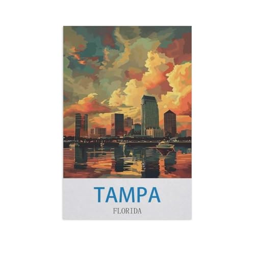 Holz Puzzle 1000 Stück，Tampa, Floride，Puzzles Lernspielzeug Für Erwachsene Geburtstagsgeschenk（75x50cm）-GA87 von YYHMKBYY