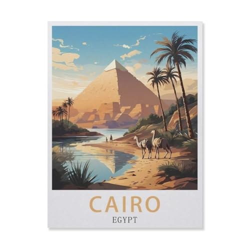Holz Puzzle Puzzle 1000 Stück，Kairo, Ägypten，Puzzles Lernspielzeug Für Erwachsene Geburtstagsgeschenk Home Decoration（75x50cm）-DQ69 von YYHMKBYY