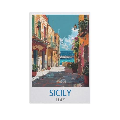 Holz Puzzle Puzzle 1000 Stück，Sizilien, Italien，Puzzles Lernspielzeug Für Erwachsene Geburtstagsgeschenk Home Decoration（75x50cm）-GB2 von YYHMKBYY