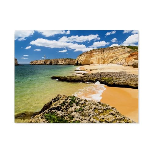 Holz Puzzle Puzzle 1000 Teile，Algarve Portugal，Erwachsene Klassische Pädagogisches Spielzeug Kinder Lernspiel Herausforderndes Puzzles（75x50cm）-BA52 von YYHMKBYY