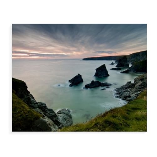 Holz Puzzle Puzzle 1000 Teile，Bedruthan Steps，Erwachsene Klassische Pädagogisches Spielzeug Kinder Lernspiel Herausforderndes Puzzles（75x50cm）-AW11 von YYHMKBYY