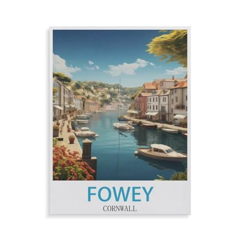 Holz Puzzle Puzzle 1000 Teile，Fowey Cornwall，Erwachsene Klassische Pädagogisches Spielzeug Kinder Lernspiel Herausforderndes Puzzles（75x50cm）-GV64 von YYHMKBYY