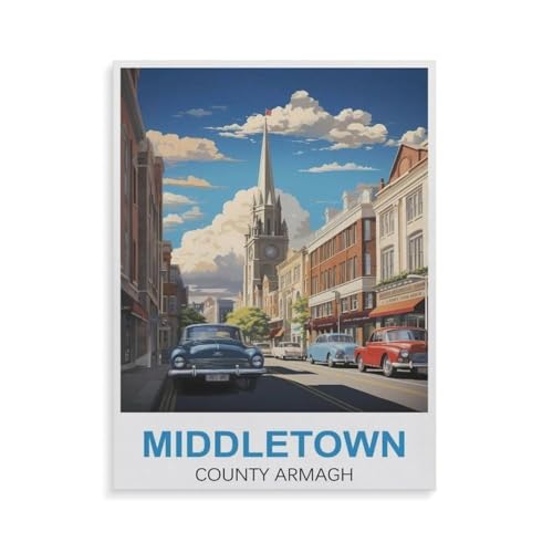 Holz Puzzle Puzzle 1000 Teile，Middletown County Armagh，Erwachsene Klassische Pädagogisches Spielzeug Kinder Lernspiel Herausforderndes Puzzles（75x50cm）-GT12 von YYHMKBYY