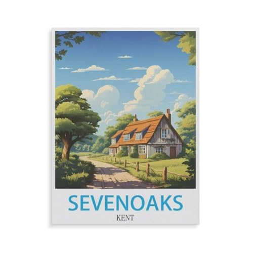 Holz Puzzle Puzzle 1000 Teile，Sevenoaks Kent，Erwachsene Klassische Pädagogisches Spielzeug Kinder Lernspiel Herausforderndes Puzzles（75x50cm）-GR86 von YYHMKBYY
