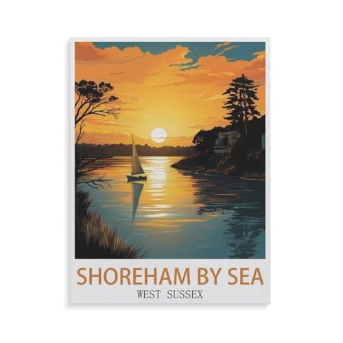 Holz Puzzle Puzzle 1000 Teile，Shoreham by Sea West Sussex，Erwachsene Klassische Pädagogisches Spielzeug Kinder Lernspiel Herausforderndes Puzzles（75x50cm）-GU59 von YYHMKBYY