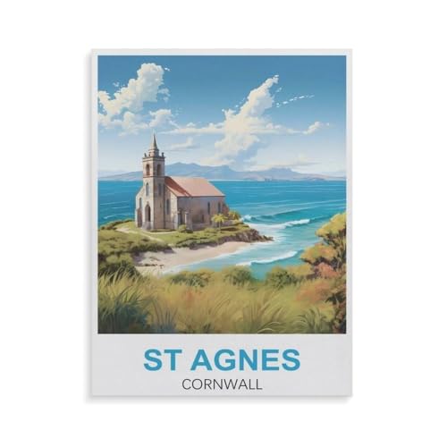 Holz Puzzle Puzzle 1000 Teile，St. Agnes Cornwall，Erwachsene Klassische Pädagogisches Spielzeug Kinder Lernspiel Herausforderndes Puzzles（75x50cm）-GQ81 von YYHMKBYY