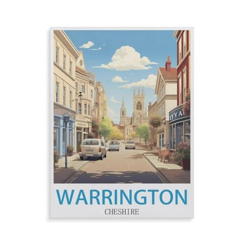 Holz Puzzle Puzzle 1000 Teile，Warrington Cheshire，Erwachsene Klassische Pädagogisches Spielzeug Kinder Lernspiel Herausforderndes Puzzles（75x50cm）-GV85 von YYHMKBYY