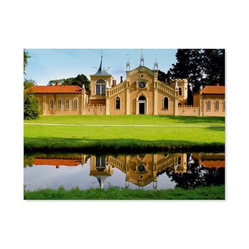 Holz Puzzle Puzzle 1000 Teile，Wörlitzer Park，Erwachsene Klassische Pädagogisches Spielzeug Kinder Lernspiel Herausforderndes Puzzles（75x50cm）-AZ89 von YYHMKBYY