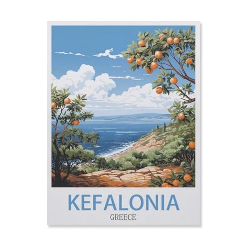 Holzpuzzle Puzzle 1000 Stück，Kefalonia, Griechenland, See，Lernspielzeug Für Erwachsene Geburtstagsgeschenk Dekoration（75x50cm）-DS95 von YYHMKBYY