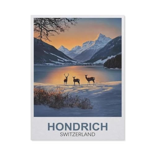 Hondrich der Schweiz，Holz Puzzle 1000 Teile Spielzeug Für Erwachsene Dekompressionsspiel（75x50cm）-FA98 von YYHMKBYY