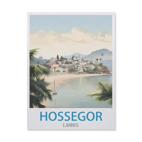 Hossegor Landes，Puzzle 1000 Teile Holz Puzzle Erwachsene Kinder Lernspielzeug Familie Dekompressionsspiel（75x50cm）-GN83 von YYHMKBYY